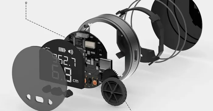 Умная электронная линейка (рулетка) Xiaomi Duke Small Q Electronic Ruler (Black)